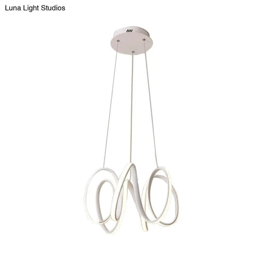 Lámpara de techo LED: Diseño minimalista moderno con pantalla acrílica blanca y luz blanca/cálida para sala de estar