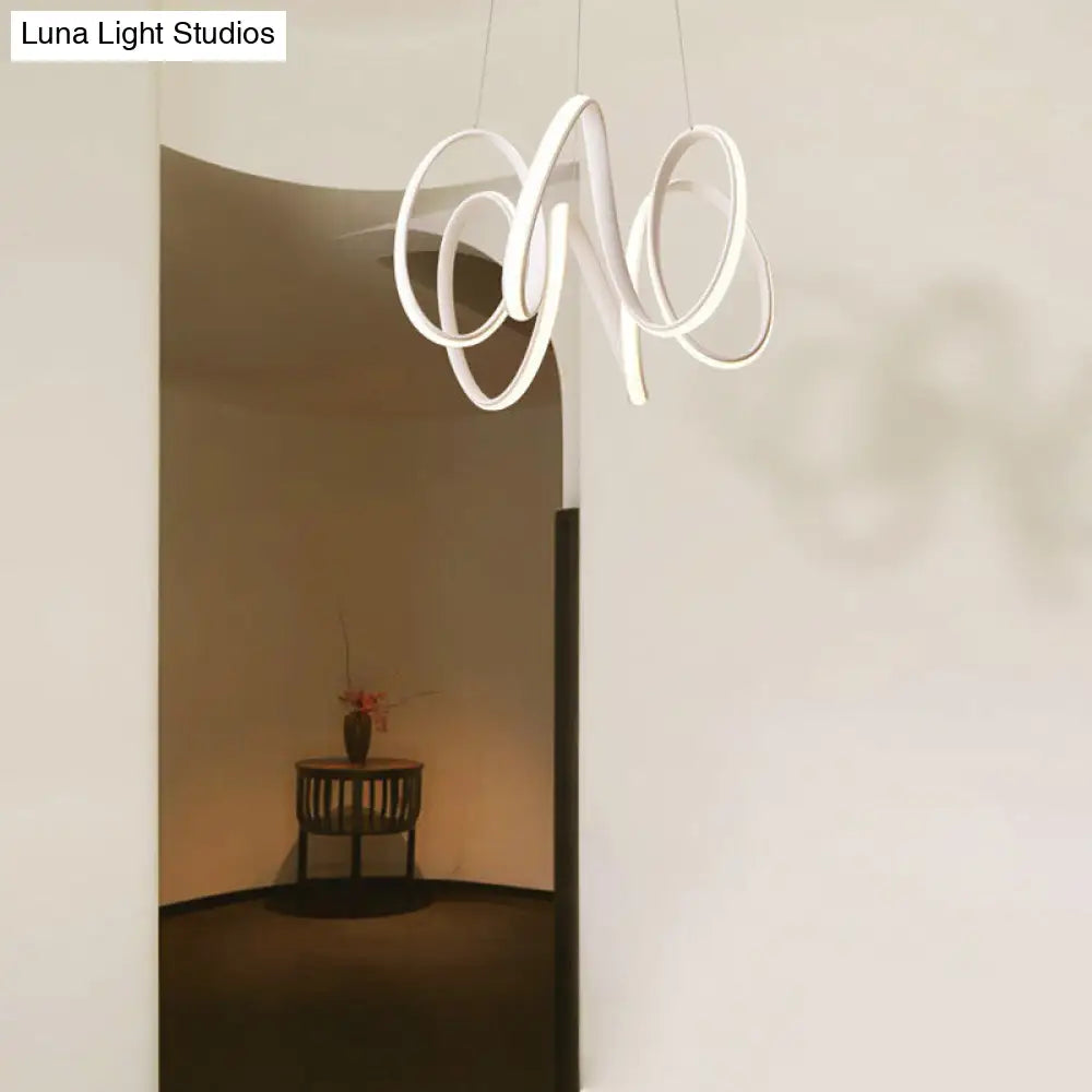 Lámpara de techo LED: Diseño minimalista moderno con pantalla acrílica blanca y luz blanca/cálida para sala de estar