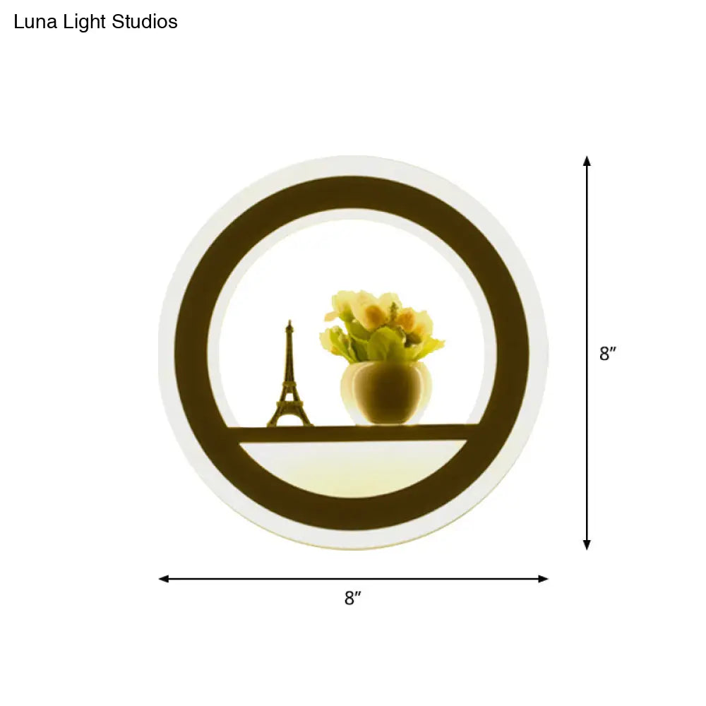 DecorBites™ LED Cloud Wall Sconce in White for Simple Living Room Lighting