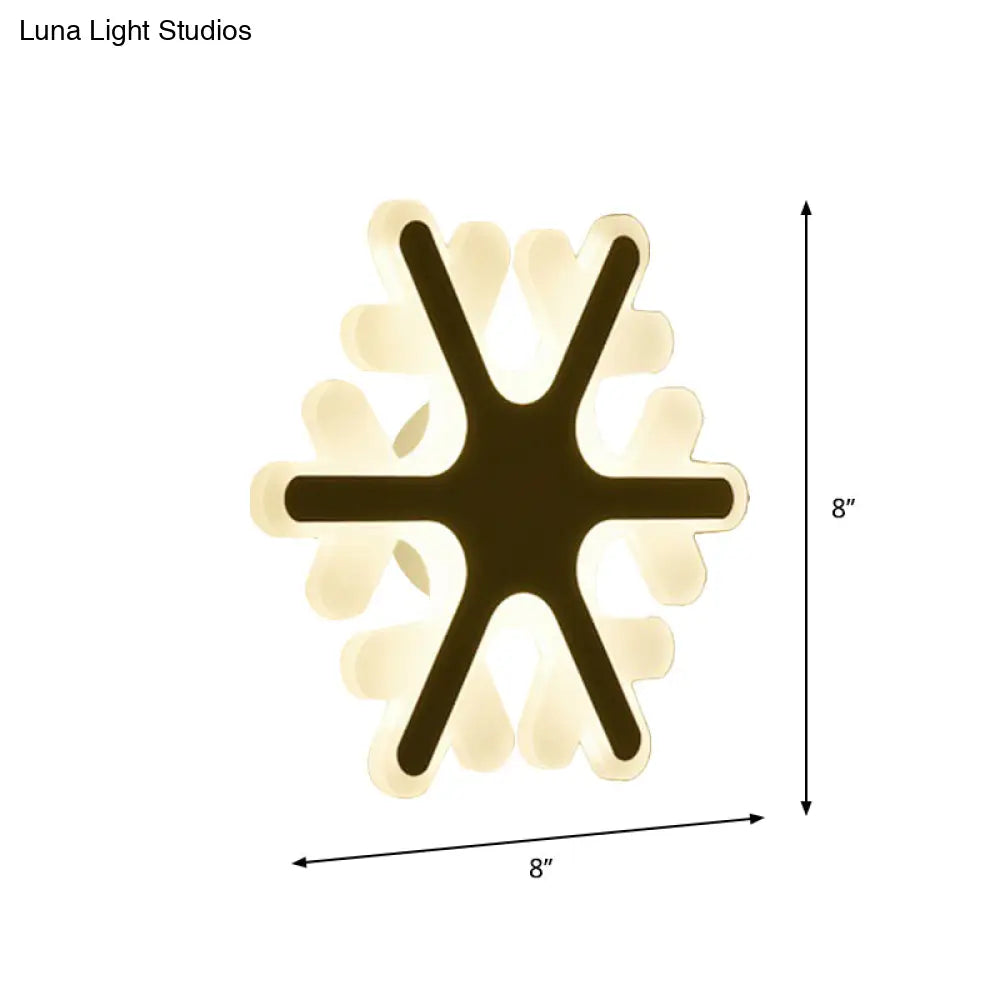 DecorBites™ LED Cloud Wall Sconce in White for Simple Living Room Lighting