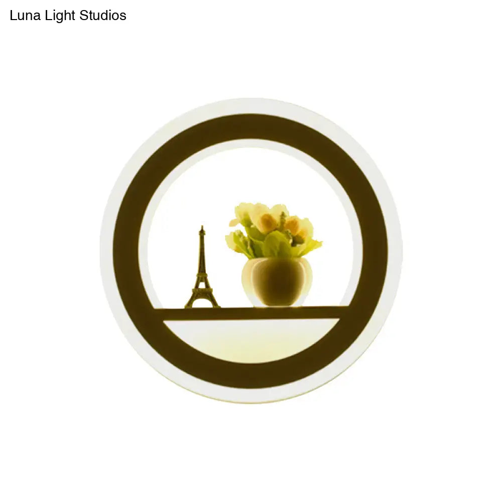 DecorBites™ LED Cloud Wall Sconce in White for Simple Living Room Lighting