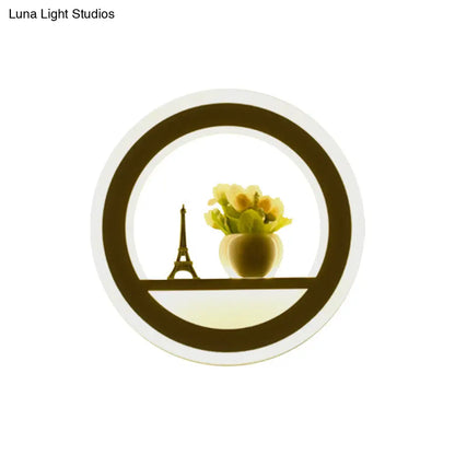 DecorBites™ LED Cloud Wall Sconce in White for Simple Living Room Lighting