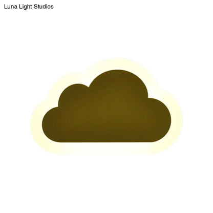 DecorBites™ LED Cloud Wall Sconce in White for Simple Living Room Lighting