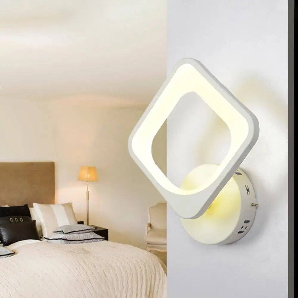 DecorBites™ LED Cloud Wall Sconce in White for Simple Living Room Lighting