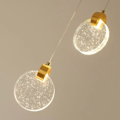 LED Crystal Pendant Light for Bedroom and Bathroom