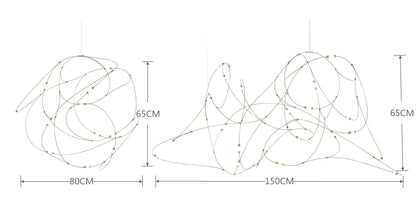 LED Firefly Chandelier for Hotel and Kitchen - Chandelier