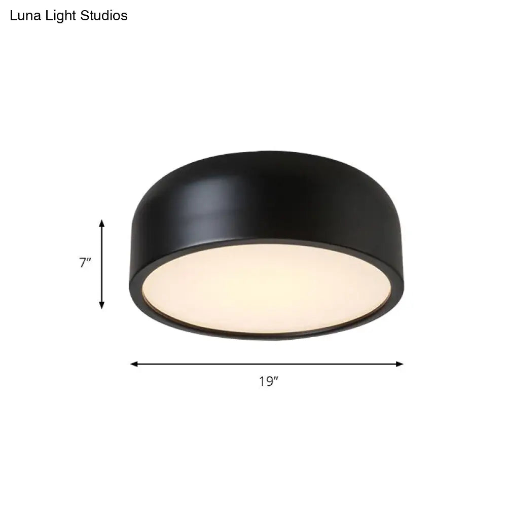 DecorBites™ DecorBites™ LED Flush Mount Ceiling Light for Modern Bedroom with Acrylic Dome Shade