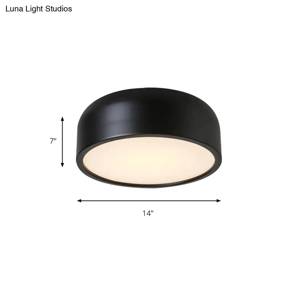 DecorBites™ DecorBites™ LED Flush Mount Ceiling Light for Modern Bedroom with Acrylic Dome Shade
