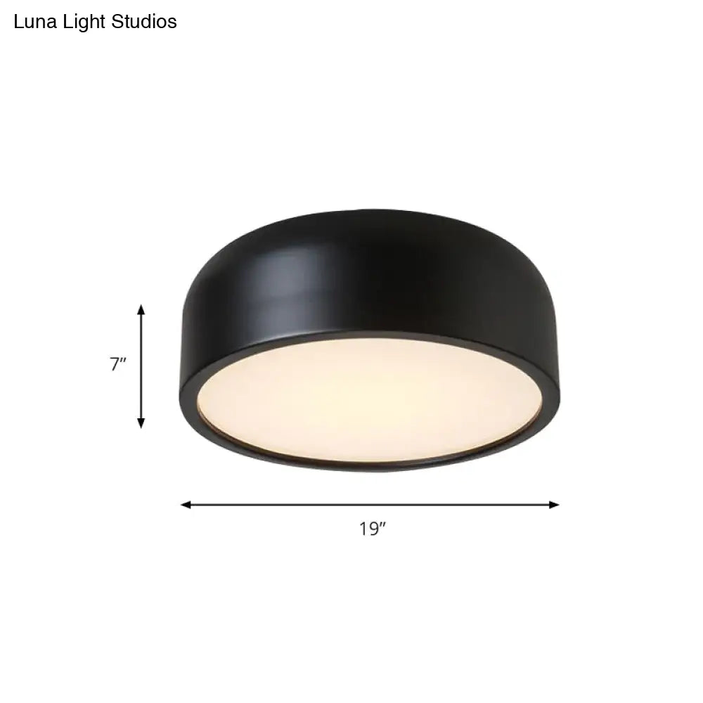 DecorBites™ DecorBites™ LED Flush Mount Ceiling Light for Modern Bedroom with Acrylic Dome Shade