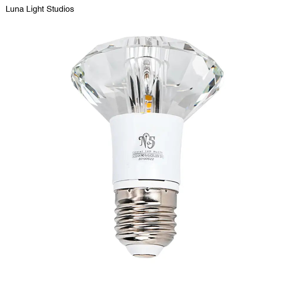 DecorBites™ DecorBites™ LED Flush Mount Ceiling Light with Crystal Shade - Minimalist Diamond Design