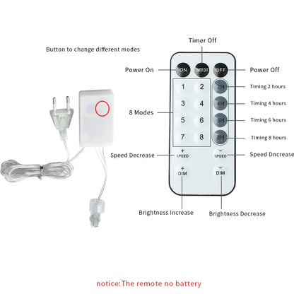 LED Icicle String Lights - Outdoor Holiday Decor