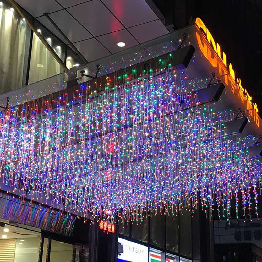 LED Icicle String Lights - Outdoor Holiday Decor