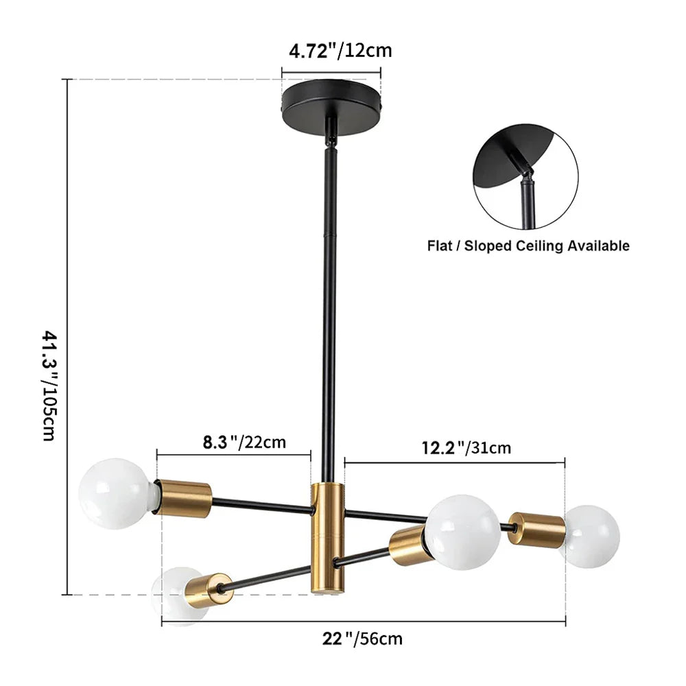 LED Magic Bean Chandelier for Indoor Lighting - 4H / No Blubs - Chandelier