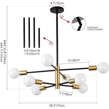 LED Magic Bean Chandelier for Indoor Lighting - 8H / No Blubs - Chandelier