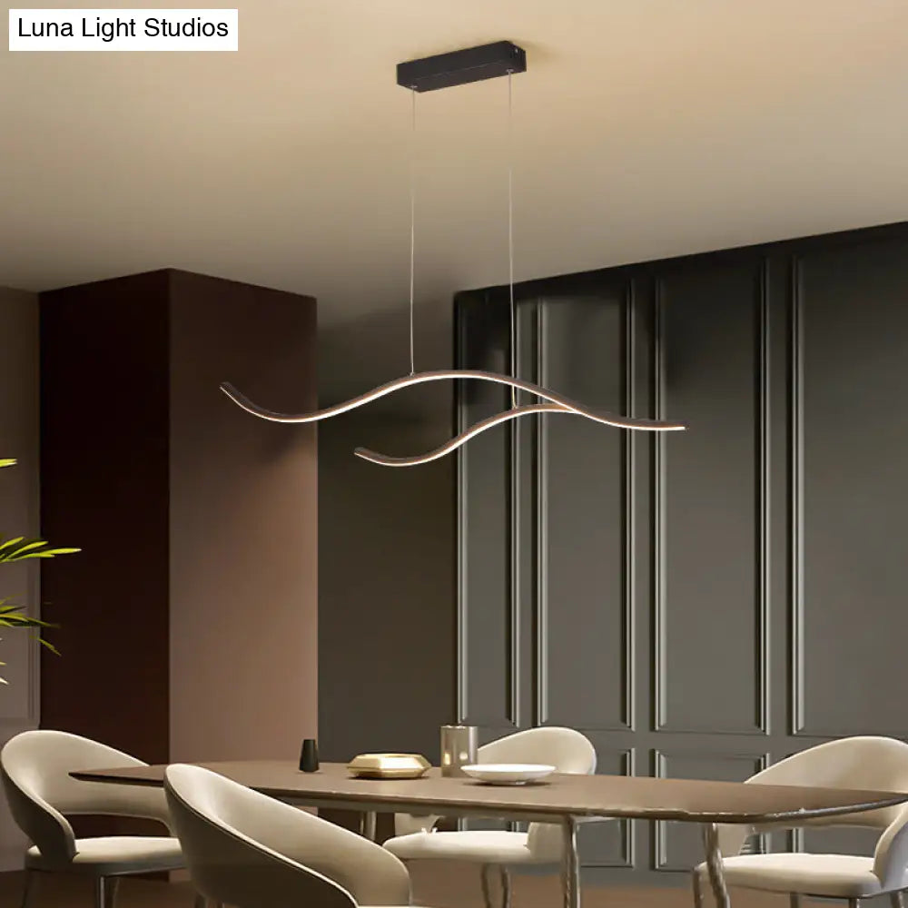 DecorBites™ LED Metal Pendant Light for Open Kitchen - Sleek & Simple Island Lighting Fixture