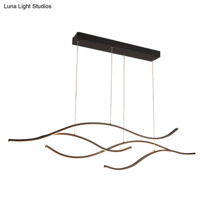 DecorBites™ LED Metal Pendant Light for Open Kitchen - Sleek & Simple Island Lighting Fixture