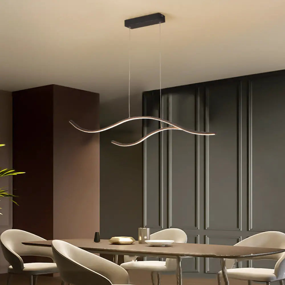 DecorBites™ LED Metal Pendant Light for Open Kitchen - Sleek & Simple Island Lighting Fixture