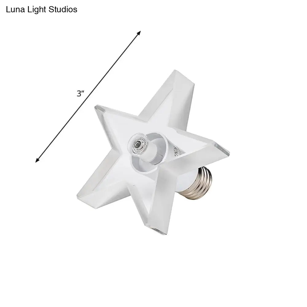 DecorBites™ DecorBites™ LED Mini Star Flush Mount Ceiling Lamp with Crystal Shade - Simplistic Lighting Solution