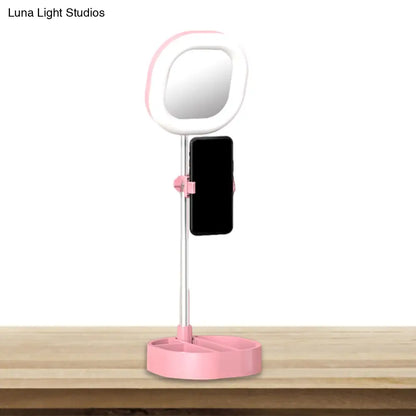 DecorBites™ LED Mirror Light - Metallic Black/Pink/Blue Finish, Simple Style, USB Port, Fill-in Lighting