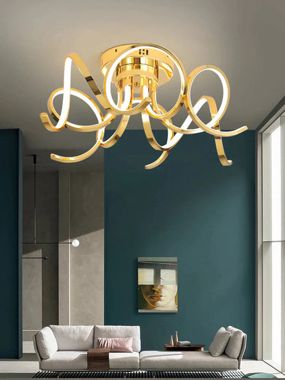 DecorBites™ LED Modern Iron Crystal Aluminum Acrylic LED Lamp.LED Light.Pendant Lights.LED Pendant Light.Pendant Lamp For Foyer Bedroom