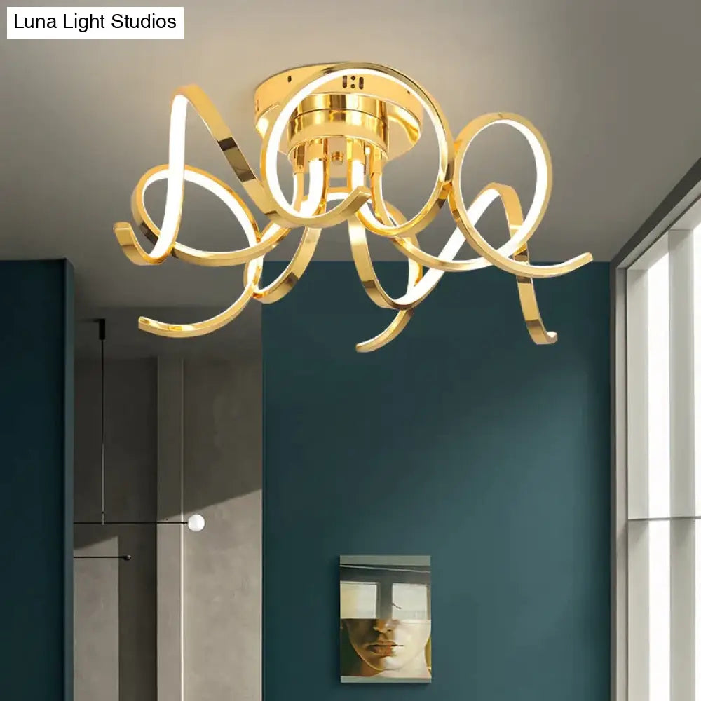 DecorBites™ LED Modern Iron Crystal Aluminum Acrylic LED Lamp.LED Light.Pendant Lights.LED Pendant Light.Pendant Lamp For Foyer Bedroom