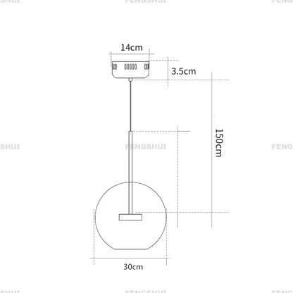LED Nordic Bubble Chandelier for Home Lighting - Chandelier