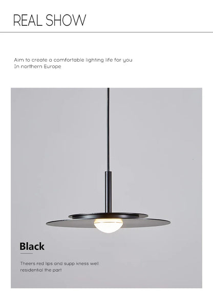 LED Nordic Flying Saucer Chandelier - Modern Decor