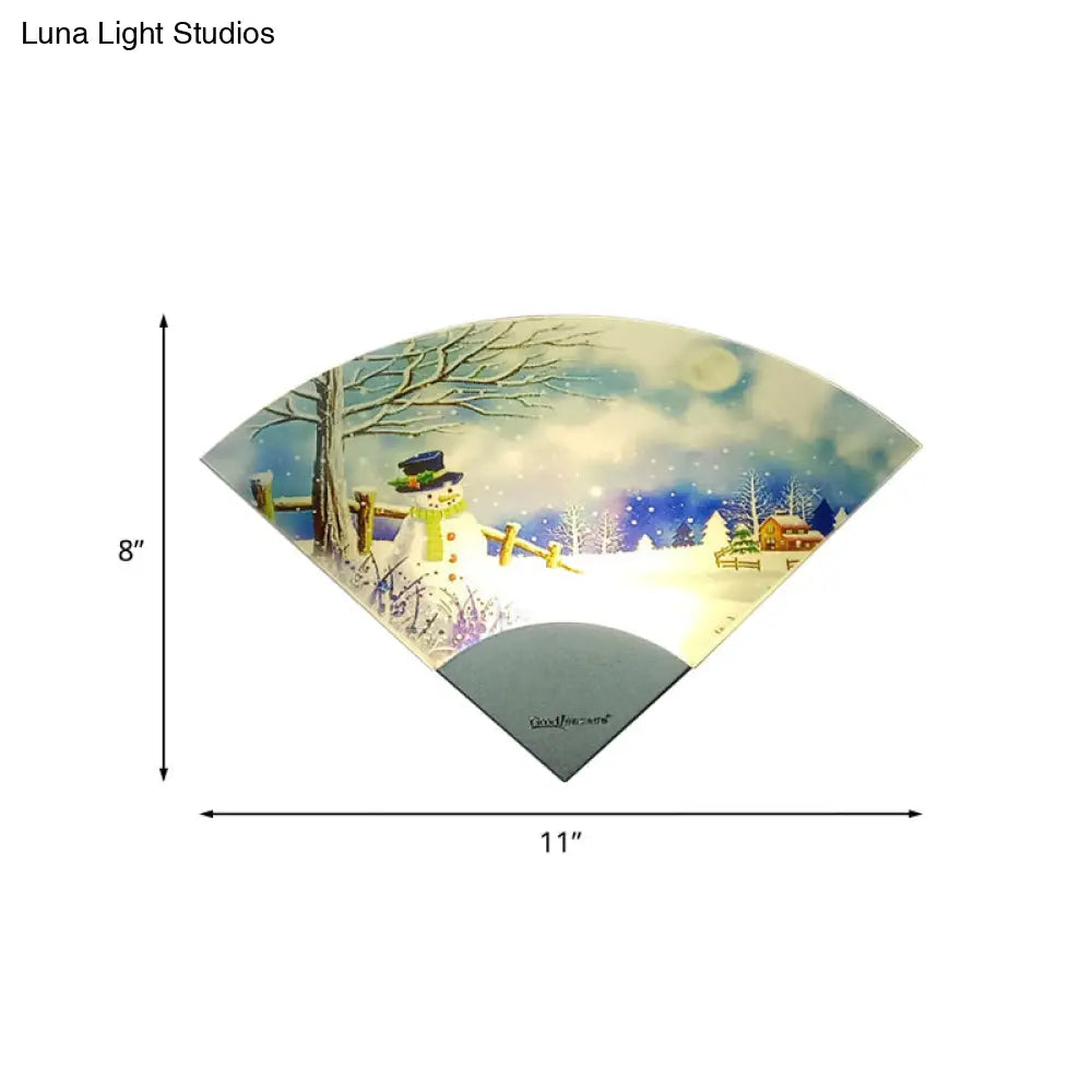 DecorBites™ LED Nordic Snowman Wall Light for Bedroom Décor