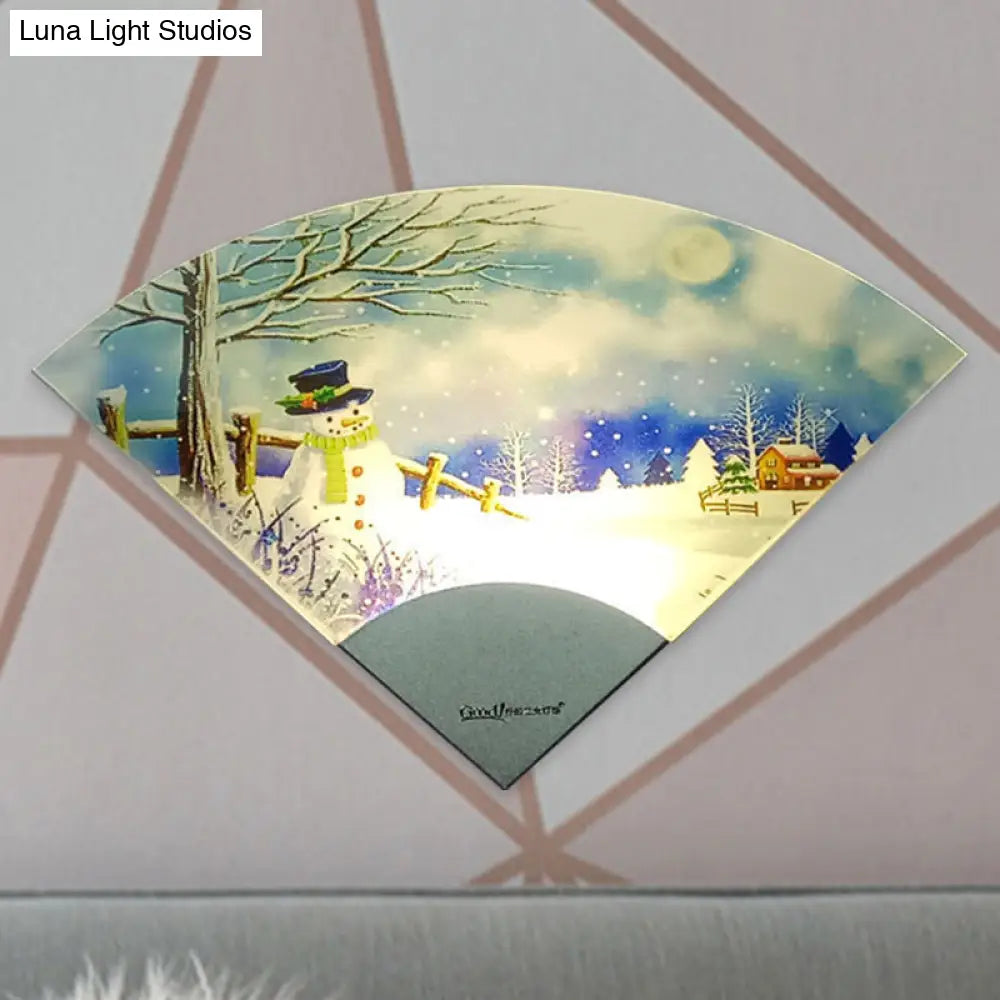 DecorBites™ LED Nordic Snowman Wall Light for Bedroom Décor