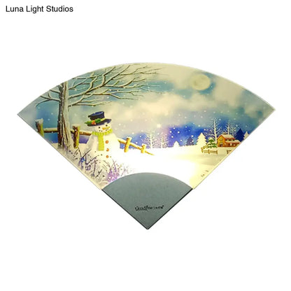 DecorBites™ LED Nordic Snowman Wall Light for Bedroom Décor