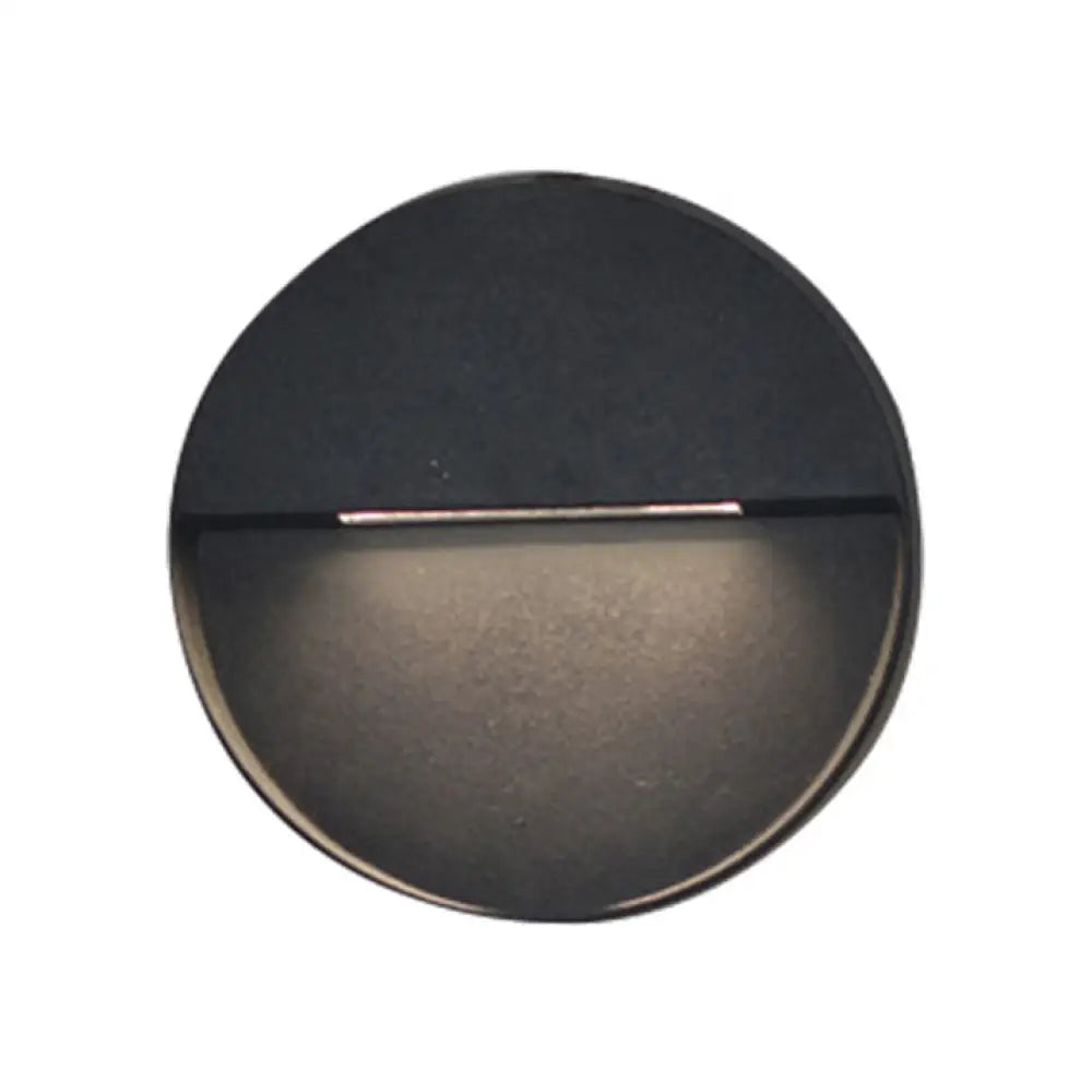 DecorBites™ DecorBites™ LED Porch Wall Sconce Lamp with Aluminum Shade - Black Sconce Lighting in White/Warm Light