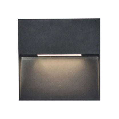 DecorBites™ DecorBites™ LED Porch Wall Sconce Lamp with Aluminum Shade - Black Sconce Lighting in White/Warm Light