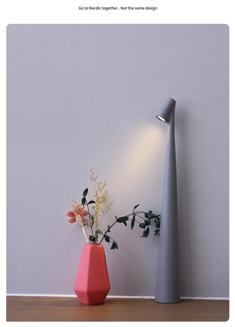 LED Rechargeable Desk Lamp Creative Living Room Study Lamp Top Touch Dimming Atmosphere Desktop Decoration Table Lamp