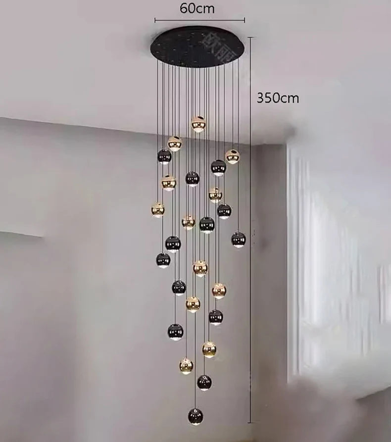 LED Ring Pendant Light for Modern Home Decor - 25 heads / Cold White