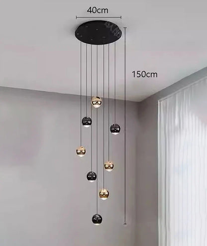 LED Ring Pendant Light for Modern Home Decor - 8 heads / Cold White