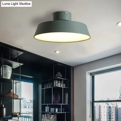 DecorBites™ DecorBites™ LED Semi Flush Ceiling Light with Barn Acrylic Shade, Perfect for Dining Rooms