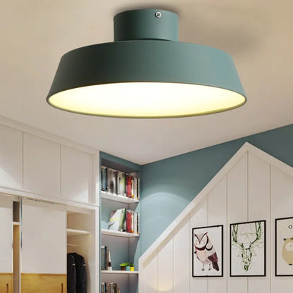 DecorBites™ DecorBites™ LED Semi Flush Ceiling Light with Barn Acrylic Shade, Perfect for Dining Rooms