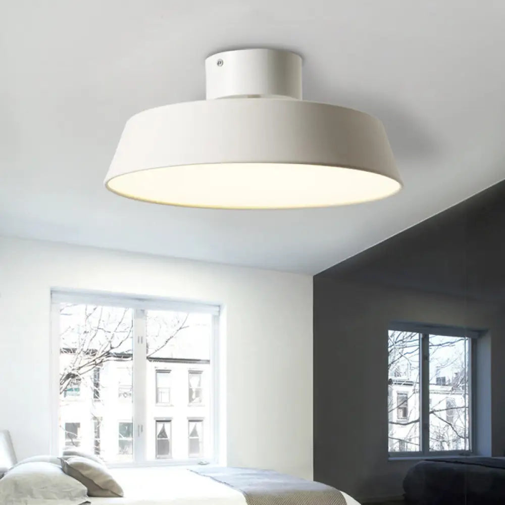 DecorBites™ DecorBites™ LED Semi Flush Ceiling Light with Barn Acrylic Shade, Perfect for Dining Rooms