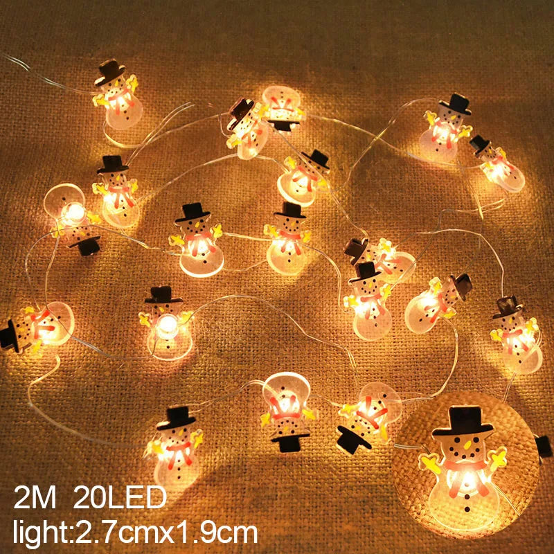 LED Snowflake Christmas Home Decorations 2024 - Xmas Gift - 2m snowman