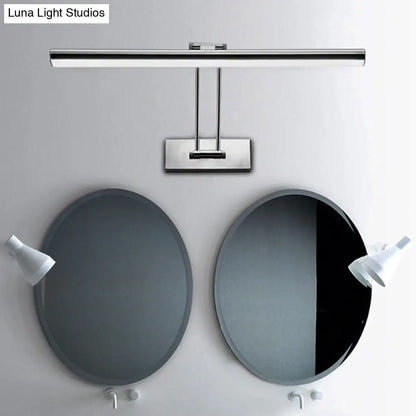 DecorBites™ LED Stainless Steel Linear Vanity Fixture - Contemporary 16"/21.5" Dia Wall Mounted Light for Bathroom