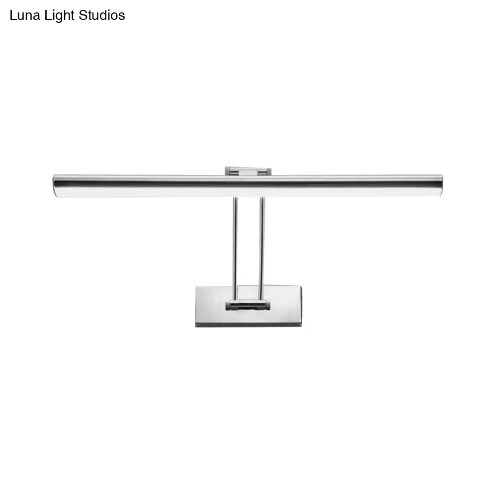 DecorBites™ LED Stainless Steel Linear Vanity Fixture - Contemporary 16"/21.5" Dia Wall Mounted Light for Bathroom