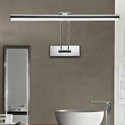 DecorBites™ LED Stainless Steel Linear Vanity Fixture - Contemporary 16"/21.5" Dia Wall Mounted Light for Bathroom