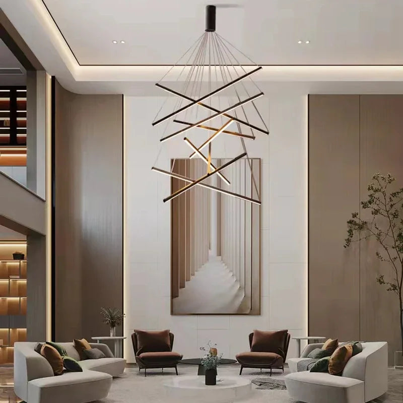 LED Stair Ceiling Chandelier for Living Room - Chandelier