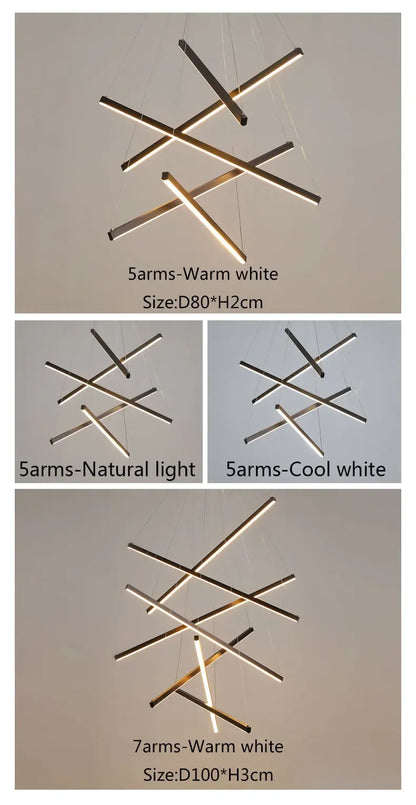 LED Stair Ceiling Chandelier for Living Room - Chandelier