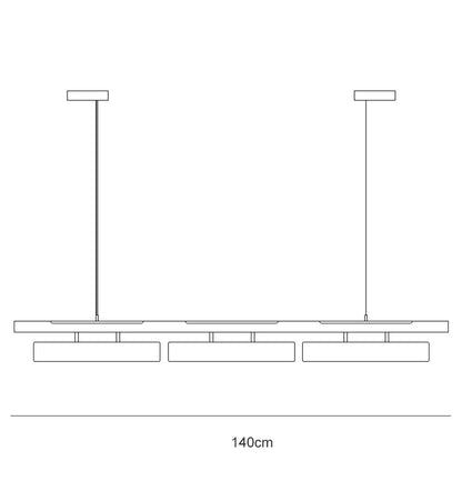 LED Strip Pendant Lights for Modern Home Dining - Chandelier