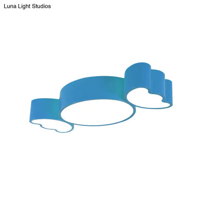 DecorBites™ DecorBites™ LED Sugar Shape Ceiling Light for Kids Room - Modern Flush Mount, White - 23.5in x 11in x 3.5in