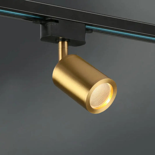 DecorBites™ DecorBites™ LED Tube Spotlight Track Lighting - Postmodern Metal Black & Gold Semi-Flush Ceiling Light
