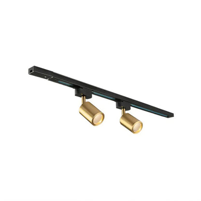 DecorBites™ DecorBites™ LED Tube Spotlight Track Lighting - Postmodern Metal Black & Gold Semi-Flush Ceiling Light