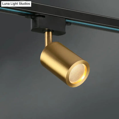 DecorBites™ DecorBites™ LED Tube Spotlight Track Lighting - Postmodern Metal Black & Gold Semi-Flush Ceiling Light