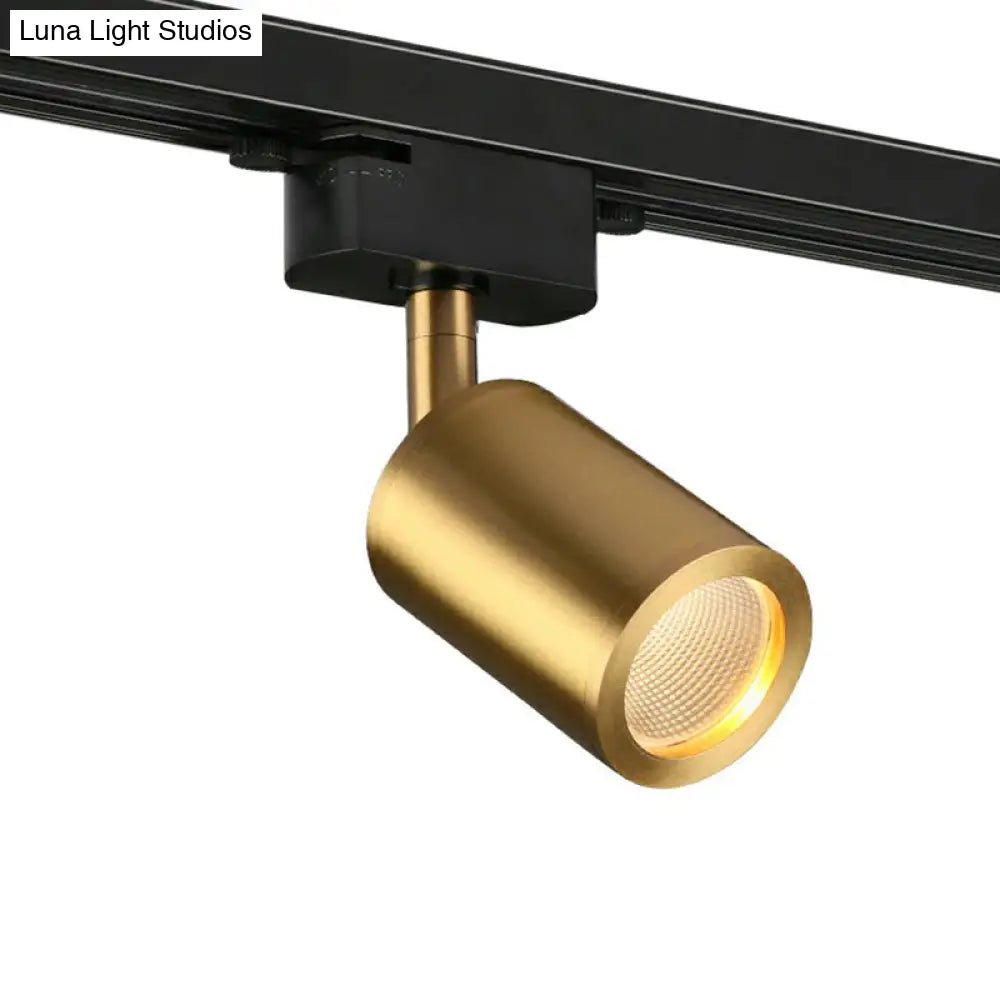 DecorBites™ DecorBites™ LED Tube Spotlight Track Lighting - Postmodern Metal Black & Gold Semi-Flush Ceiling Light